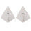 2 Pcs Stainless Steel Triangle Table Number Holders for Restaurant Menu 1