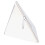 2 Pcs Stainless Steel Triangle Table Number Holders for Restaurant Menu 14