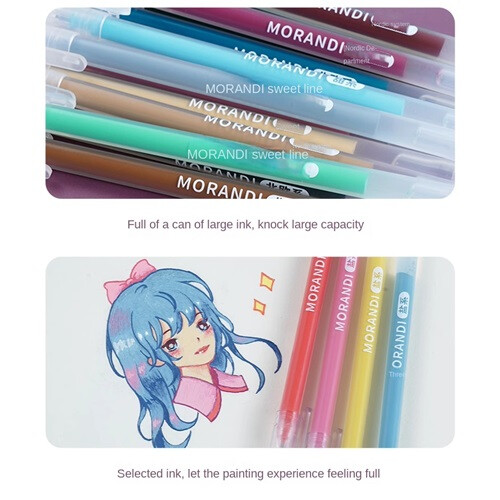 4 Pieces Fluorescent Notebook Pen Set 1