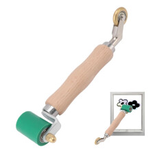 HeatResistant Silicone Seam Roller with Wooden Handle for PVC TPO EPDM Roofing and Wallpaper