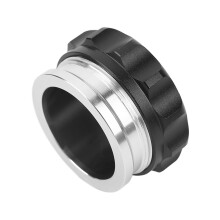 Overflow-Kühlerflaschenkappe 2 Zoll 58mm Aluminiumlegierung Schwarz Silber