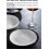 Japanese Style Ceramic Dinnerware Set, 6 Inch White Plates, Microwave Safe, Scratch Resistant 4