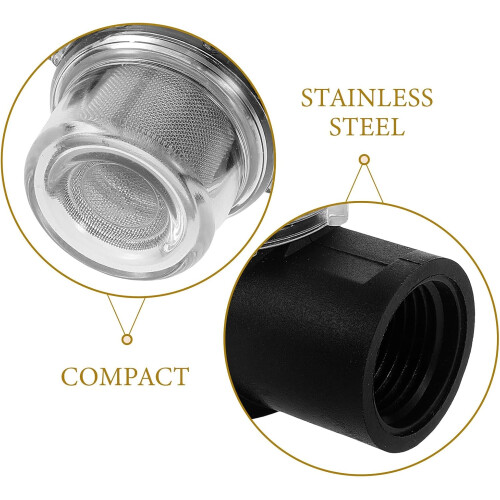 Water Pump Filter 50 Mesh Strainer Inline Water Filter 1/2 Inch Threaded Connection For Camper And Trailer 2