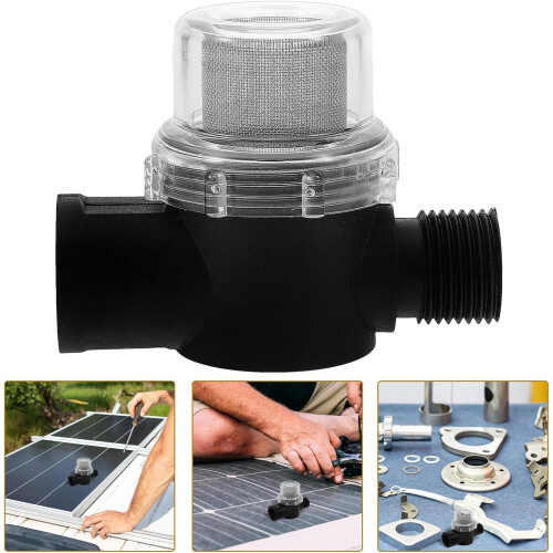 Water Pump Filter 50 Mesh Strainer Inline Water Filter 1/2 Inch Threaded Connection For Camper And Trailer 1