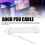 ARBG PC Power Supply Extension Cable, 120LEDs, White, 9.6W 5