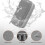 Splashproof Gray Carrying Case for DJI OSMO Mobile 7/7P Smartphone Stabilizer 5