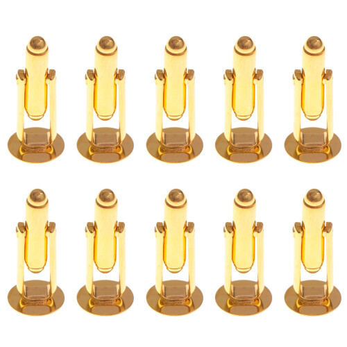 20Pièces Boutons Manchette Dorés Métal Polyvalents
