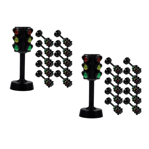 24 Pièces Lampe Jouet Feu De Piéton Décoratif 2