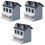 3Pièces Mini En Bois Figurine Décorative 5