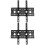 2Pièces Fixation Murale TV 65 Durable Et En Acier Noir 7