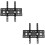 2Pièces Fixation Murale TV 65 Durable Et En Acier Noir 8