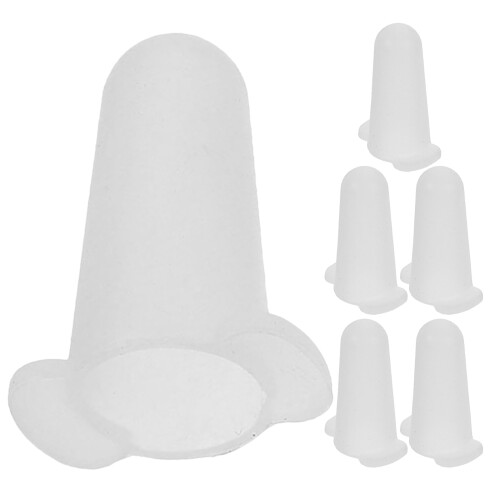 24Pcs Silicone Piping Tip Covers White Reusable Dustproof Nozzle Caps 1