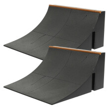 6Pièces Rampe Skate Doigts Plastique Noir Accessoires Enfants
