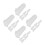 24Pcs Silicone Piping Tip Covers White Reusable Dustproof Nozzle Caps 5