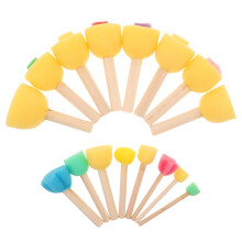 32 Pièces Pinceaux Éponge Pour Enfants Outils De Peinture