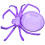 3Pièces Plateau Solide Violet ABS Pour Snacks Fruits 3