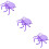 3Pièces Plateau Solide Violet ABS Pour Snacks Fruits 11
