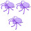 3Pièces Plateau Solide Violet ABS Pour Snacks Fruits 5