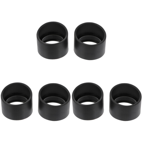 6Pièces Bouchons Oculaires En Caoutchouc Noir Pour Microscope 1