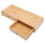 2Pièces Support D'écran Ordinateur Bureau En Bambou Khaki Avec Tiroirs 1