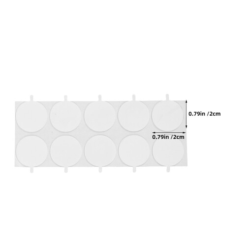 200 Pads Adhésifs Double Face Transparent 0,8" Pour Artisanaux 1