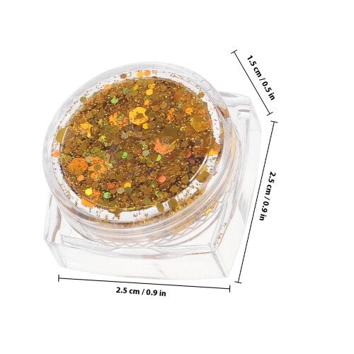 4 Pièces Gel Paillettes Corps Éclatant 1