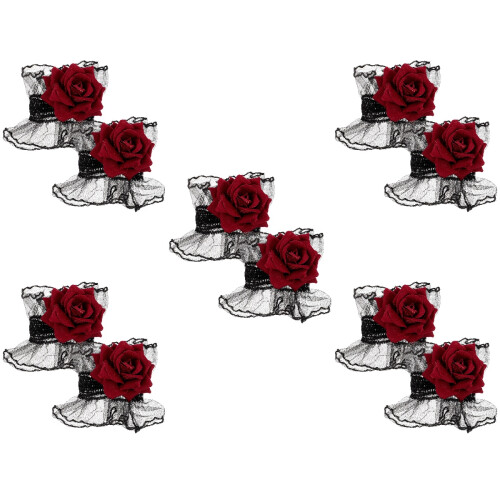 5Paires Bracelets Manchettes En Pour 2