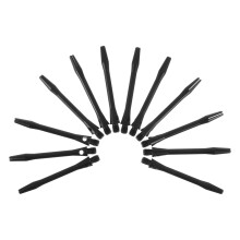 24Pièces En Alliage Aluminium 2Ba Pour Fléchettes Noir