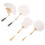 Paper Fans White 4pcs 9.5x3.5x0.4in 1
