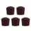 5Pcs Dark Red Wooden Pot Lid Handle Knobs Detachable Camping Utensils 8