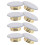 16Pcs White Fire Sprinkler Ceiling Covers Plastic Iron Guard Plates 1