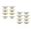 16Pcs White Fire Sprinkler Ceiling Covers Plastic Iron Guard Plates 9
