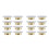 16Pcs White Fire Sprinkler Ceiling Covers Plastic Iron Guard Plates 4