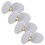 16Pcs White Fire Sprinkler Ceiling Covers Plastic Iron Guard Plates 3