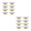 16Pcs White Fire Sprinkler Ceiling Covers Plastic Iron Guard Plates 10