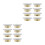 16Pcs White Fire Sprinkler Ceiling Covers Plastic Iron Guard Plates 8