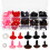350Sets Plush Safety Doll Noses with Washers Assorted Colors for Craft 1