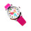 Flower Pattern Kids Quartz Watch Rosy Birthday Gift 5