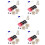 350Sets Plush Safety Doll Noses with Washers Assorted Colors for Craft 8
