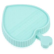 2Pcs Foldable Light Green Silicone Makeup Brush Cleaner for Home