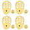 4Ensemble Supports Dorés Antichute Pour Boucles Larges 9