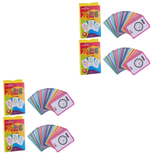 4 Pcs Telling Cards Educational Board Game Teaching Game Kid Toy 2