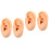 2 Pcs Ear Model Artificial Mold Silicone Piercing Body Part Simulated 4