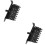 2Pcs ABS Pc Chassis Fan Hub 4-Pin Fan Speed Controller for Computer 8