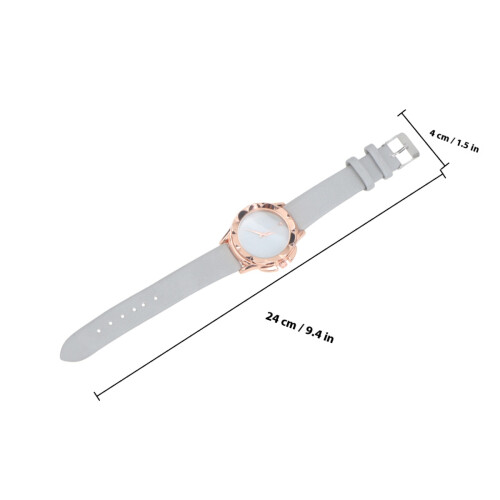 Women's Dial Quartz Wristwatch Grey 1