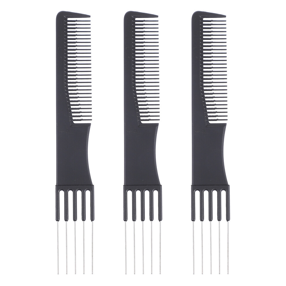 Aboofan 3 Pcs Hair Comb Metal Rat Tail Combs For Professional Styling Women