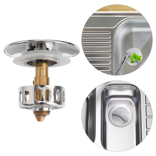 3Pcs Multi Color Bathroom Drainer Set Up Waste Plug for Basin Overflow 1