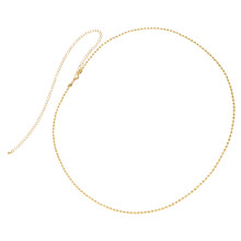 1Pc Stylish Golden Metal Waist Chain Simple Single-Layer Body Decor