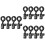 12Pcs Black Universal Microphone Clips with 270 Rotation for Home Use 6