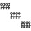 12Pcs Black Universal Microphone Clips with 270 Rotation for Home Use 9